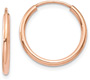 14K Rose Gold Endless Hoop Earrings (5/8