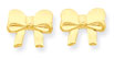 Bow Stud Earrings, 14K Yellow Gold