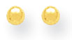 3mm Ball Stud Earrings in 14K Yellow Gold