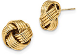 Large Loveknot Earrings in 14K Gold