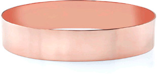 14K Rose Gold Flat Bangle Bracelet, 15mm (5/8