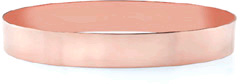 14K Rose Gold Flat Bangle Bracelet, 11mm (7/16