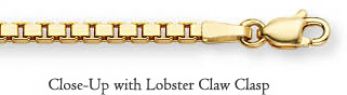 Men's 14K Gold Box Chain Bracelet (4mm) 2