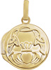 Claddagh Locket Pendant Necklace, 14K Gold