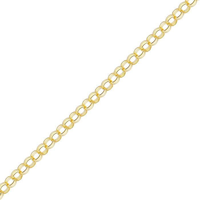18k gold 1.7mm rolo chain necklace