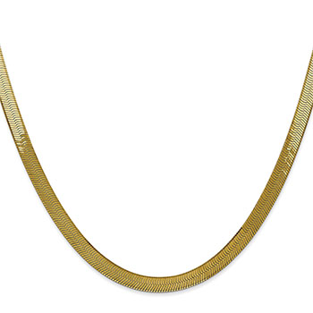 5mm Herringbone Necklace 14K Gold