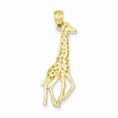Giraffe Pendant in 14K Gold