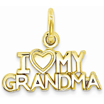 I Love My Grandma Charm Pendant