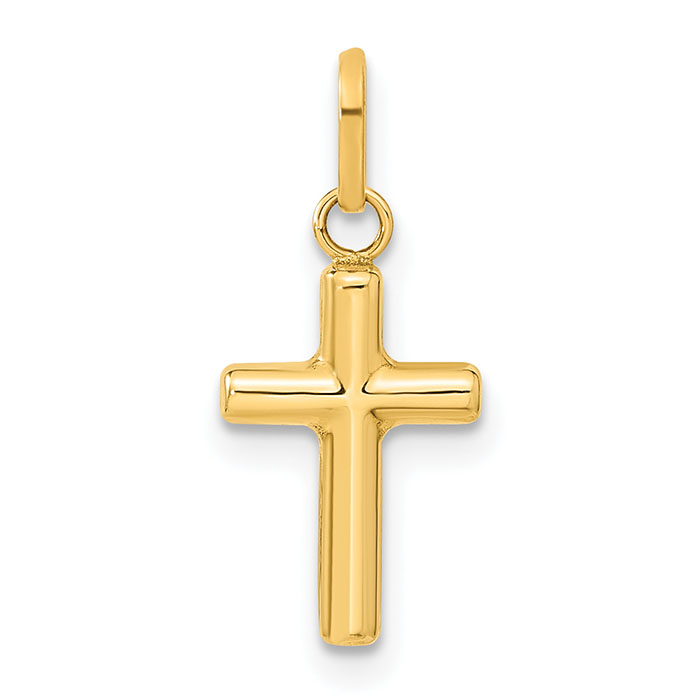The Cross Means Salvation Pendant, 14K Gold