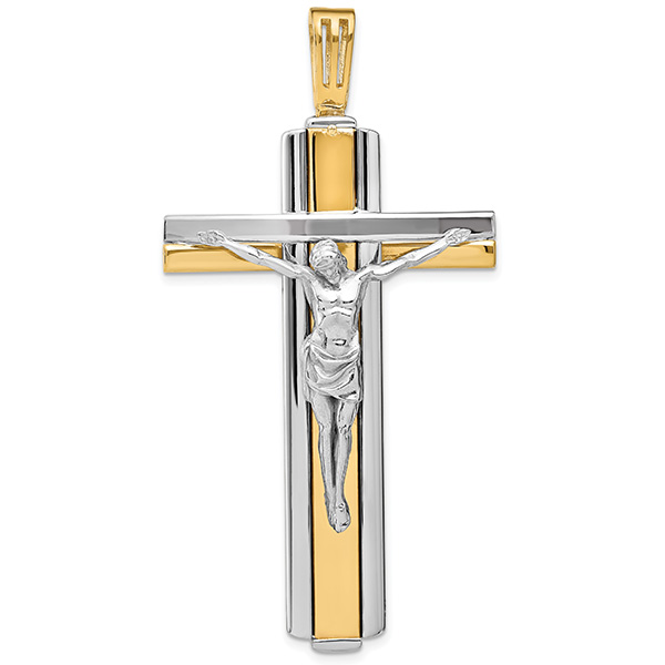Men's Large Italian Crucifix Pendant