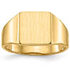 Women's 14K Gold Engravable Rectangular Signet Ring