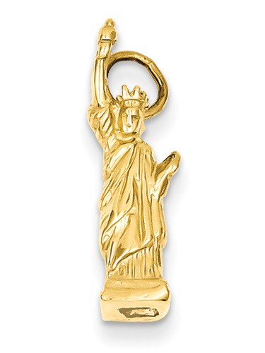 Statue of Liberty Pendant 14K Gold