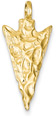 Arrowhead Pendant, 14K Gold