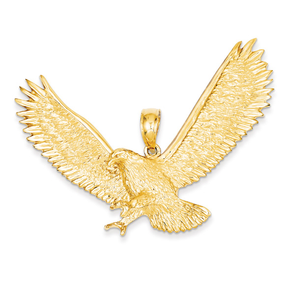 Large Eagle Pendant in 14K Gold