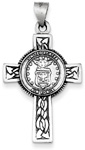 US Air Force Sterling Silver Cross Pendant