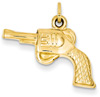 Revolver Gun in 14K Gold