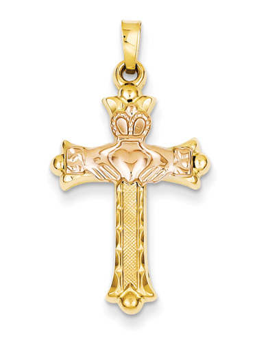 Celtic Claddagh Cross Pendants Necklaces