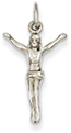 Small 14K White Gold Corpus Christi Pendant