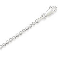 Silver Bead Chain Necklaces