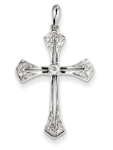 By Faith Alone Diamond Cross Pendant