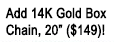 Add 14K Gold Box Chain, 20 Inches