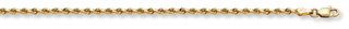 14K Gold 1.5mm Diamond-Cut Rope Chain