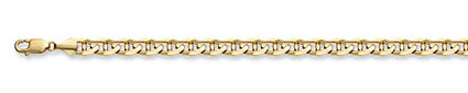 3.75mm Mariner Link Bracelet in 14K Gold
