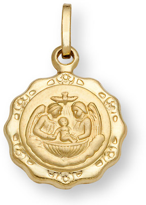 Baptism Pendant in 14K Gold