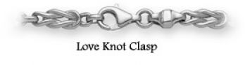 Celtic Love Knot Bracelet, 14K White Gold 2