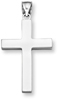 Women's Sterling Silver Plain Cross Pendant