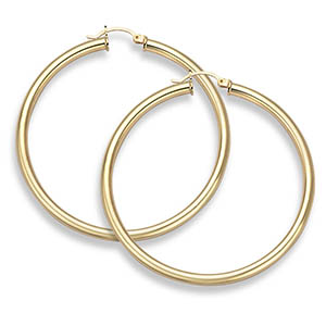 14K Gold Hoop Earrings - 2