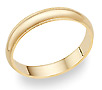4mm 14K Gold Milgrain Wedding Band Ring