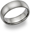 Plain Titanium Wedding Band Ring - Made in the USA