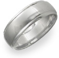 Plain Titanium Wedding Band Ring