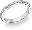 Women's Design Brushed Wedding Band Ring