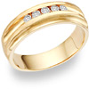 5 Diamond Wedding Band Ring (0.35 Carats)