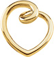 Yellow Gold Fashion Heart Slide Pendant