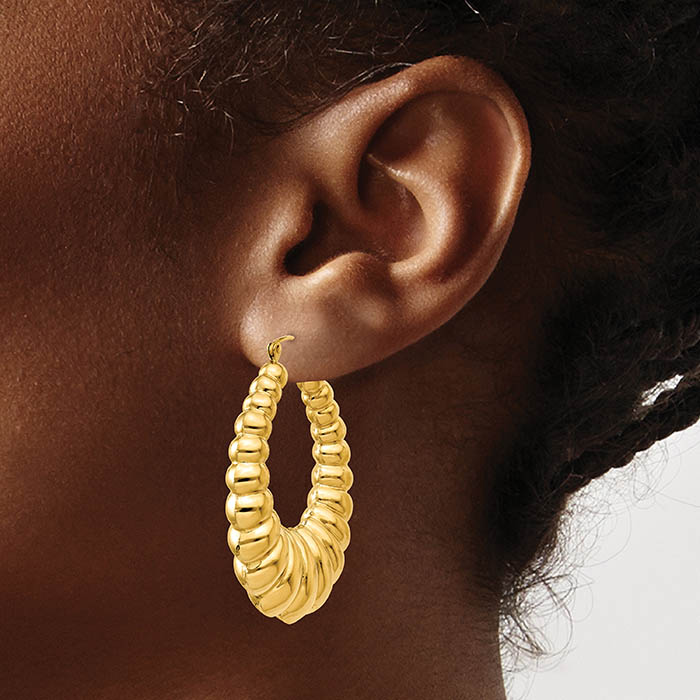 Gold Assorted Chunky Creole Hoop Earrings