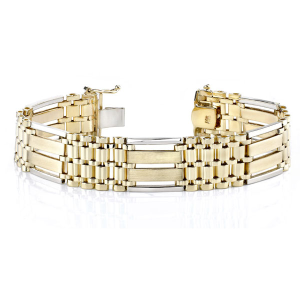 14K Gold Men's Design Bracelet