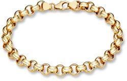14K White Gold Women's Charm Bracelet - Apples of Gold Jewelry