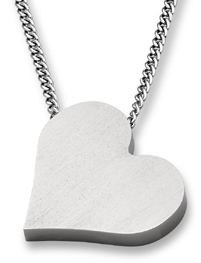 Titanium Heart Pendant Necklace