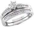 1/2 Carat Diamond Bridal Set Rings
