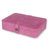 Pink Faux Suede Jewelry Box