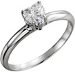 1.50 Carat Eq. Heart-Shaped CZ Solitaire Ring