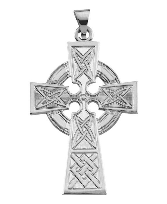Knot Necklace - 14k Cross Pendant Necklace With Chains