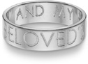 I Am My Beloved's Ring in Sterling Silver