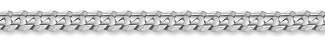 5.75mm 14K White Gold Curb Chain Necklace