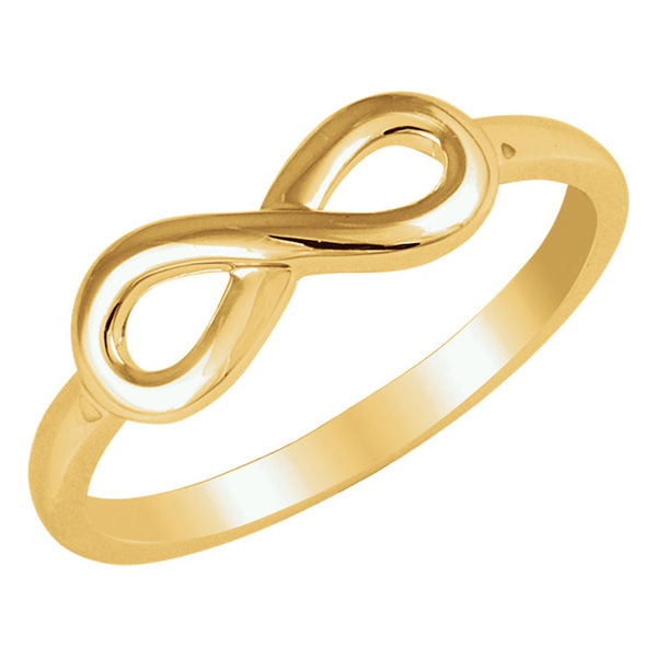 Kameraad Ordelijk provincie Plain 14K Gold Infinity Ring