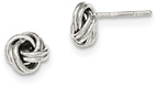 Silver Love Knot Post Earrings