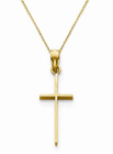 14K Gold Tiny Cross Necklace
